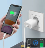 20W Veloce Usb-C Per IPHONE 7 8 X 11 12 Pro / Max Mag Sicura Alimentatore Pd