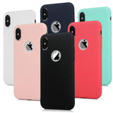 Soft Silicone Candy Cover For iPhone X 11 Pro Max 8 7 6 6S Plus Xr Xs Max Case
