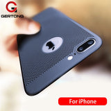 Ultra Slim Hollow Heat Dissipation Phone Case For iPhone 6 6s 7 8 Plus 11 Pro