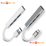 USB C HUB Type C 4 Port Multi Splitter Adapter Verteiler Notebook Macbook