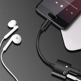 2 in 1 USB Typ C auf AUX 3,5mm Klinke Adapter für  Huawei Mate 10 pro/Huawei 20