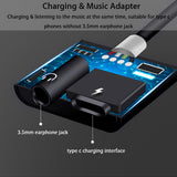 2 in 1 USB Typ C auf AUX 3,5mm Klinke Adapter für  Huawei Mate 10 pro/Huawei 20