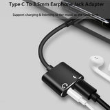 2 in 1 USB Typ C auf AUX 3,5mm Klinke Adapter für  Huawei Mate 10 pro/Huawei 20
