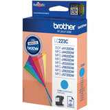 Brother Strahldrucker Tintenpatrone LC-223C Patronen Ink Cyan Tinten Cartridge