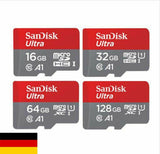 Sandisk Micro SD Karte Card Class10 16GB 32 GB 64 GB 128 GB 80MB/s Speicherkarte