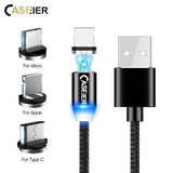 Ladekabel für iPhone Samsung Huawei Xiaomi Nokia LG HTC Magnetisch LED+ Netzteil