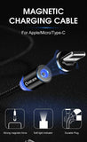LED Ladekabel für iPhone Samsung Huawei Xiaomi Nokia LG HTC Magnetisch+ Netzteil