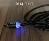 LED Ladekabel für iPhone Samsung Huawei Xiaomi Nokia LG HTC Magnetisch+ Netzteil