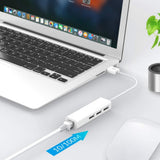 USB-A auf 3xUSB A+RJ45 LAN Adapter Netzwerkkarte 10/100 Mbps Ethernet Adapter
