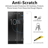 2X 9H Telefonschutzglas HD Displayschutzfolie für Xperia L X XA XA1 XA Ultra XZ