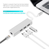 USB-A auf 3xUSB A+RJ45 LAN Adapter Netzwerkkarte 10/100 Mbps Ethernet Adapter