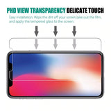 2XSchutzglas IPhone 6 7 8 X XR XS XS MAX 11 Displayschutz Displayfolie Glas HART 9H