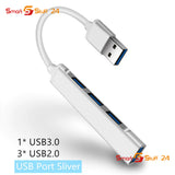 USB C HUB Type C 4 Port Multi Splitter Adapter Verteiler Notebook Macbook