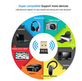 Bluetooth 5.0 Empfänger Audio Aux Transmitter Wireless USB Receiver Adapter