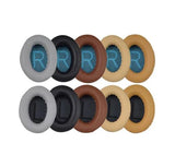 2X Ersatz OHRPOLSTER für Bose QuietComfort 35 QC35 wireless II Kunstleder Grau