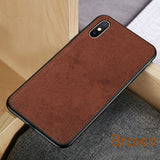 Ultra-thin Canvas Silicon Case For iphone 7 8 6 6s Plus 11 Pro X Xs Max Xr Cover