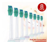 8 Stück Ersatzbürstenköpfe Zahnbürste für Philips Sonicare Aufsteckbürsten