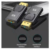 DP auf HDMI Adapter Displayport 1.2 zu HDMI 1.3 1440P Full HD 2160P Konverter 4K
