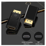 DP auf HDMI Adapter Displayport 1.2 zu HDMI 1.3 1440P Full HD 2160P Konverter 4K