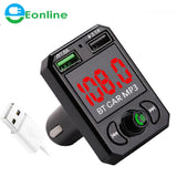 KFZ FM Transmitter Auto Bluetooth Radio Mp3 mit Dual USB Ladegerät LED für Handy