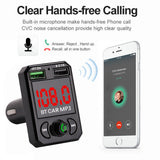 KFZ FM Transmitter Auto Bluetooth Radio Mp3 mit Dual USB Ladegerät LED für Handy