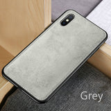 Ultra-thin Canvas Silicon Case For iphone 7 8 6 6s Plus 11 Pro X Xs Max Xr Cover