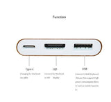 Typ C auf 4K HDMI Kompatible USB 3.0 USBC HDMI Hub für Macbook Pro Samsung TV