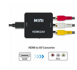 Mini HDMI zu AV Adapter Full HD 1080P Video Audio 3 RCA Signal Konverter HDMI2AV