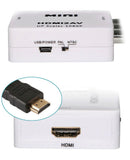 Mini HDMI zu AV Adapter Full HD 1080P Video Audio 3 RCA Signal Konverter HDMI2AV