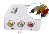 Mini HDMI zu AV Adapter Full HD 1080P Video Audio 3 RCA Signal Konverter HDMI2AV