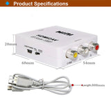 Mini HDMI zu AV Adapter Full HD 1080P Video Audio 3 RCA Signal Konverter HDMI2AV