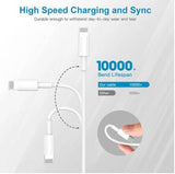 3X iPhone Ladekabel für original iphone 5 6 7 8 X XS XR 11 12 Pad 1M 3 Stück