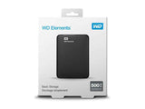 WD Elements Portable 500 GB Schwarz Externe Festplatte WDBUZG5000ABK-WESN