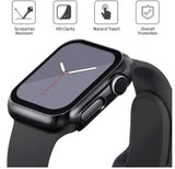 Hülle+Glas Schutzhülle kompatibel mit Apple iWatch Series 1 2 3 4 5 6 SE 7 case