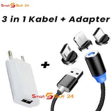 Ladekabel für iPhone Samsung Huawei Xiaomi Nokia LG HTC Magnetisch LED+ Netzteil