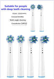 8pcs Ersatzbürsten Aufsteckbürsten Aufsätze kompatibel für Oral B Zahnbürsten