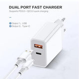 USB C Ladekabel für Samsung Huawei Xiaomi MacBook Pro +Dual Netzteil Schnell