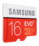 SAMSUNG EVO Plus Micro SD Karte 16GB Class10 SDXC Speicherkarte mit Adapter