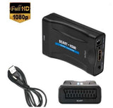 Scart zu HDMI Konverter Converter Adapter Wandler AV Scaler 1080P HDTV DVD SKY