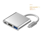 Typ C auf 4K HDMI Kompatible USB 3.0 USBC HDMI Hub für Macbook Pro Samsung TV