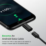 2x USB-C Adapter auf Micro USB Adapter Typ-C Konverter für Samsung Huawei LG OTG