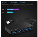 USB 3.0 HUB Verteiler Splitter Adapter Super Speed hub 4 Port für Laptop PC PS3